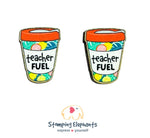 Teacher Fuel Coffee Cup (Fruit) Studs