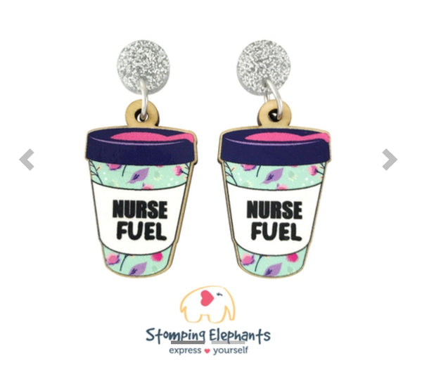 Nurse Fuel Coffee Cup Dangles