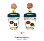 Coffee Cup (Bean) Dangles