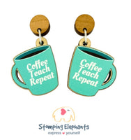 Coffee Teach Repeat Cup Dangles