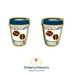 Coffee Cup (Bean) Studs