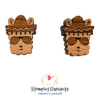 Llama Hat (Wood) Studs