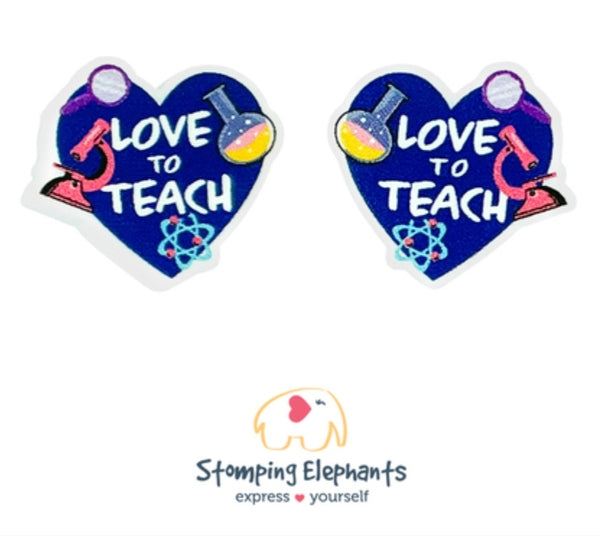 Love To Teach (Science) Studs