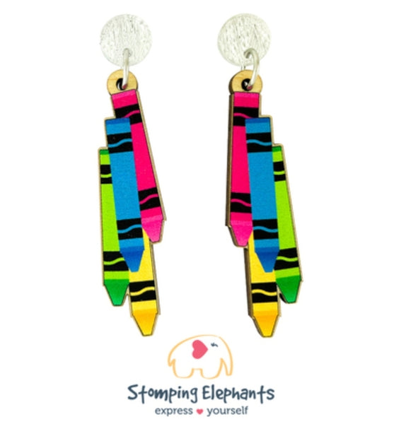 Colour Crayons Dangles