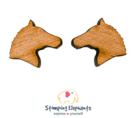 Horse Head (Wood) Studs