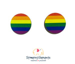 Flag (Rainbow small) Studs