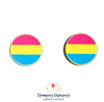 Flag (Pink, Yellow & Blue ) Studs