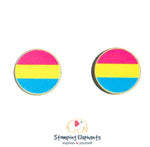 Flag (Pink, Yellow & Blue ) Studs