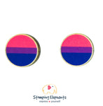 Flag (Pink, Purple & Blue ) Studs