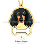 Dachshund (Black Long Haired) Ornament