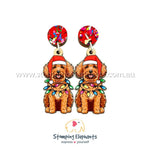 Cavoodle (Brown) Light Up Dangles