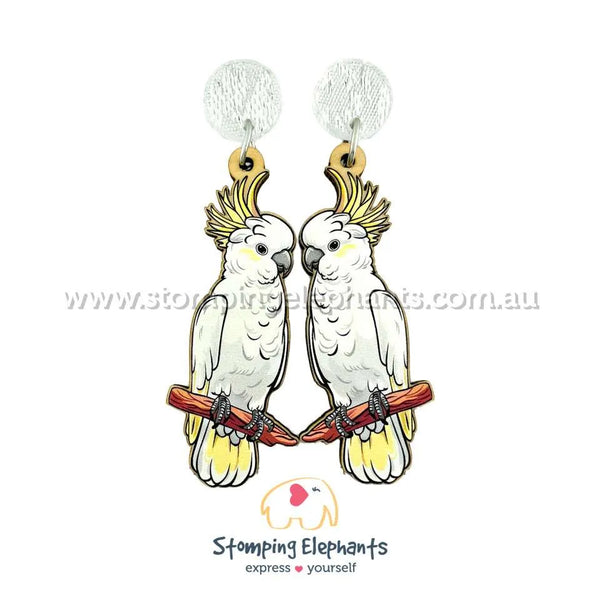 Cockatoo (White) Dangles