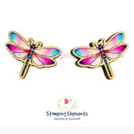 Dragonfly (Pink & Blue) Studs
