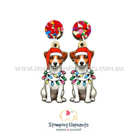 Jack Russell Christmas Light Up Dangles