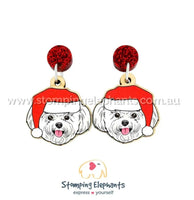 Bichon Frise Christmas Head Dangles