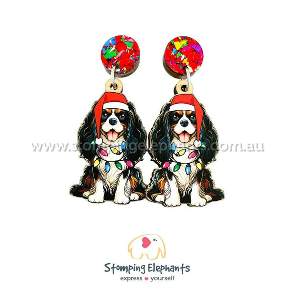 Cavalier (Tri) Christmas Light Up Dangles