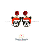 Boston Terrier (Christmas) Head Dangles