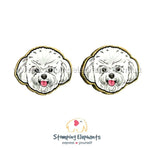 Bichon Frise Head Studs