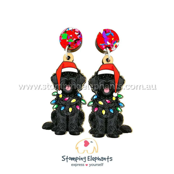 Oodle (Black) Christmas Light Up Dangles
