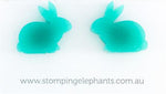 Mellow Bunny (Teal) Studs