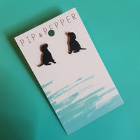 Labrador/ Retriever Silhouette Studs