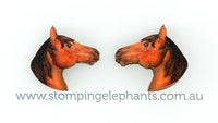 Horse (Brown) Studs