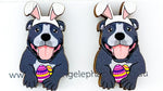 Staffy (Blue) Easter Studs