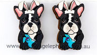 Frenchie Easter Studs