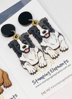 Border Collie (Black) Dangles