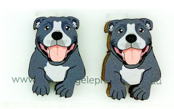 Staffy (Blue) Body Studs