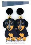 Dachshund (Black & Tan) Dangles