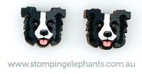 Border Collie (Black) Head Studs