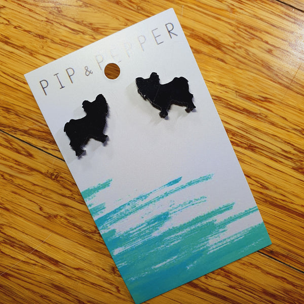 Papillon Silhouette Studs