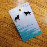 Kelpie Silhouette Studs