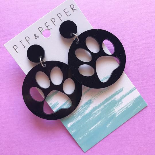 Paw Print Dangles