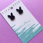 Bunny Head Silhouette Studs