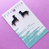 Dachshund Silhouette Studs