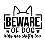 Beware of Dog Decal