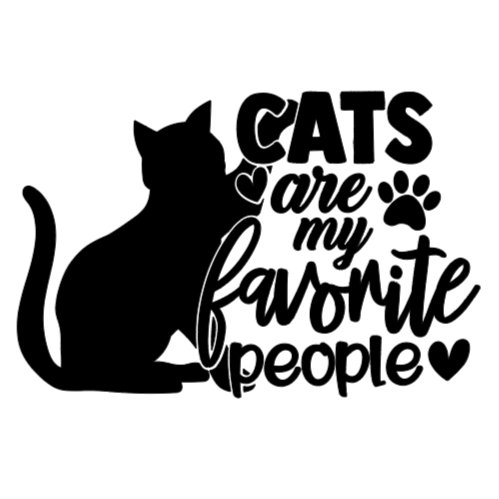Cats are my Favorite People Decal