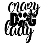 Crazy Dog Lady Decal