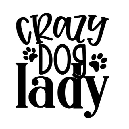 Crazy Dog Lady Decal