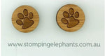 Paws Wood Studs