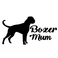 Boxer Mum Decal