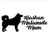 Alaskan Malamute Mum Decal