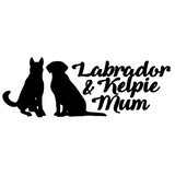 Labrador & Kelpie Mum Decal