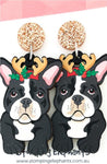 Frenchie Christmas Dangles