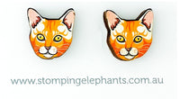 Cat (Ginger) Head Studs