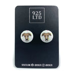 Greyhound Fabric Studs