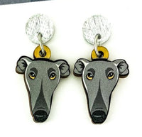Greyhound (Grey) Head Dangles