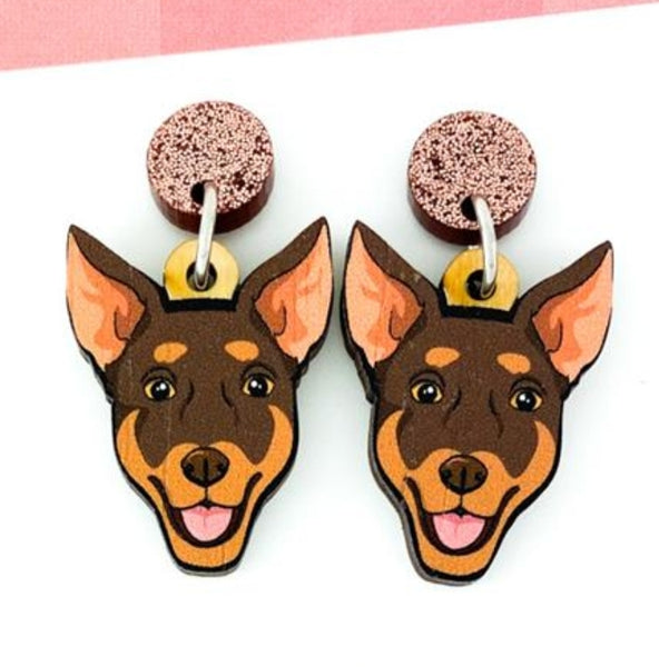 Kelpie (Red & Tan) Head Dangles